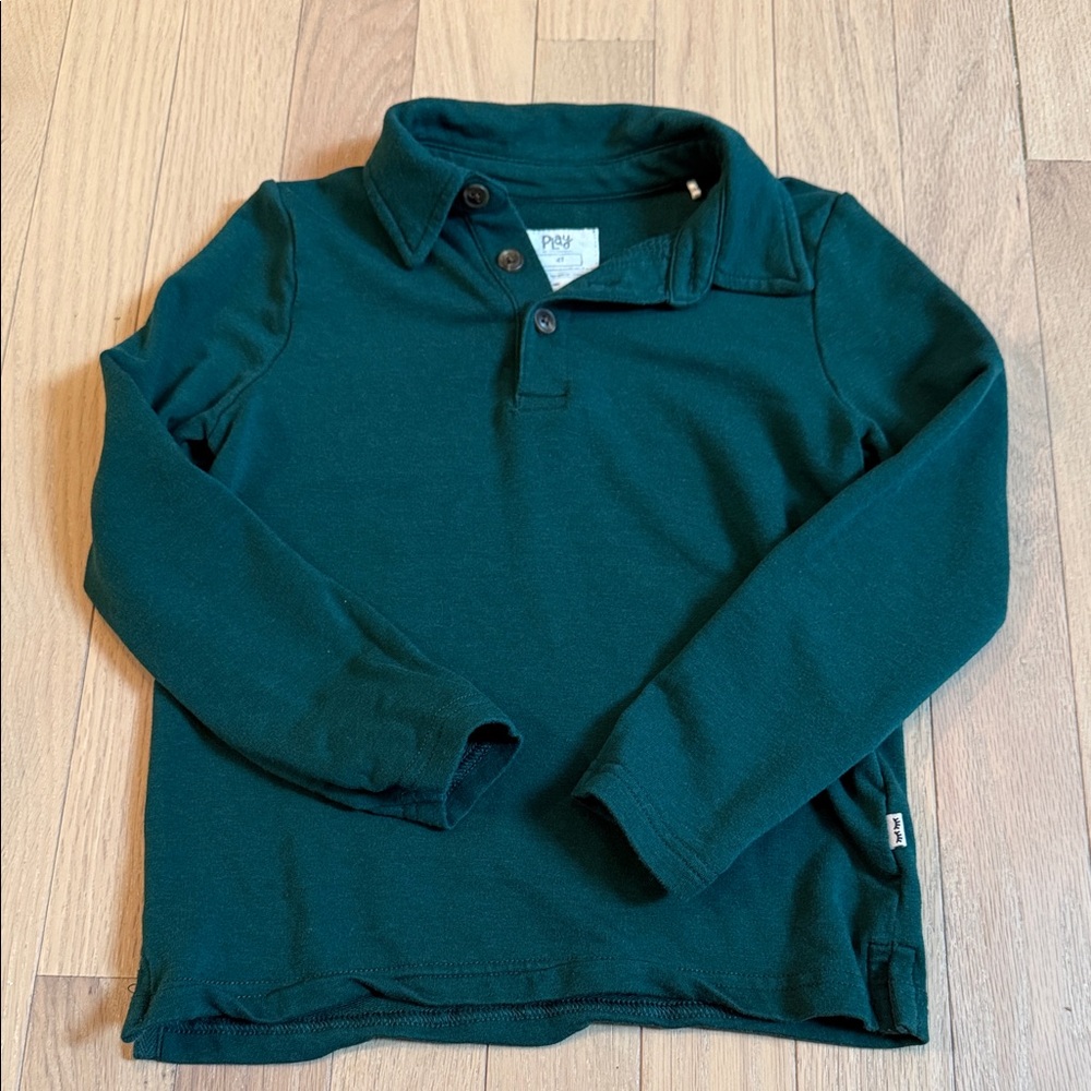 Little Sleepies Dark Green Kids Polo from Play Collection